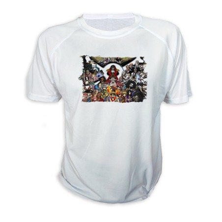 CAMISETA one piece todos gold d roger rey pirata piratas personalizada