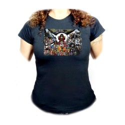 CAMISETA NEGRA MUJER one...