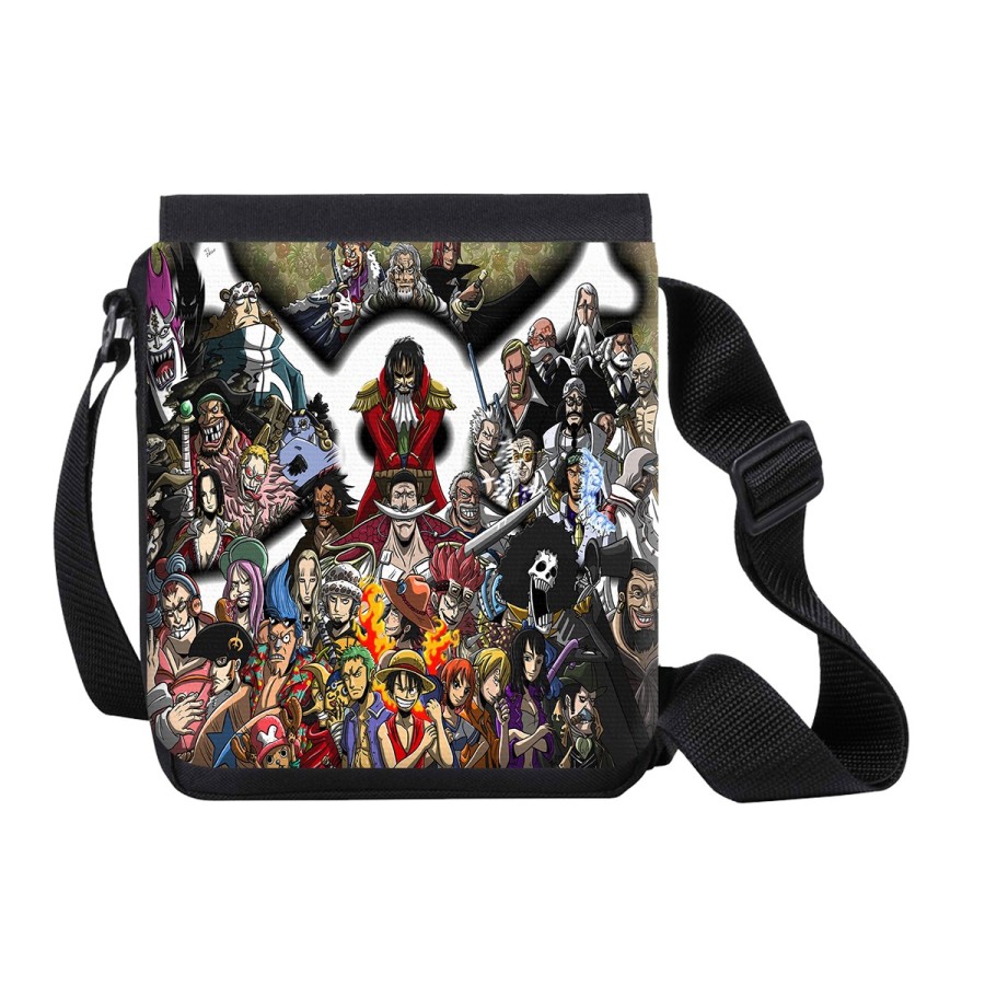 BANDOLERA PEQUEÑA one piece todos gold d roger rey pirata piratas bolso personalizada
