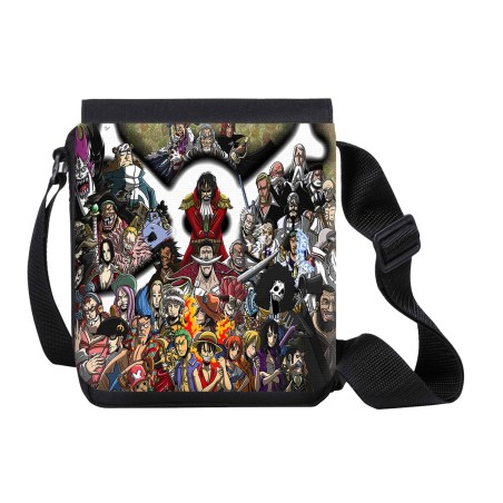 BANDOLERA PEQUEÑA one piece todos gold d roger rey pirata piratas bolso personalizada