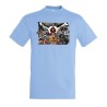 CAMISETA AZUL CIELO one piece todos gold d roger rey pirata piratas moda verano personalizada