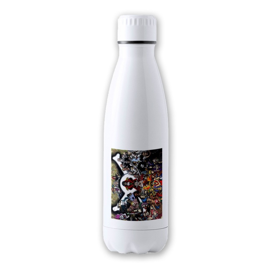 BIDON TÉRMICO AISLANTE 700 ML ACERO INOXIDABLE one piece todos gold d roger rey pirata piratas botella termo deportivo