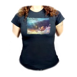 CAMISETA NEGRA MUJER...