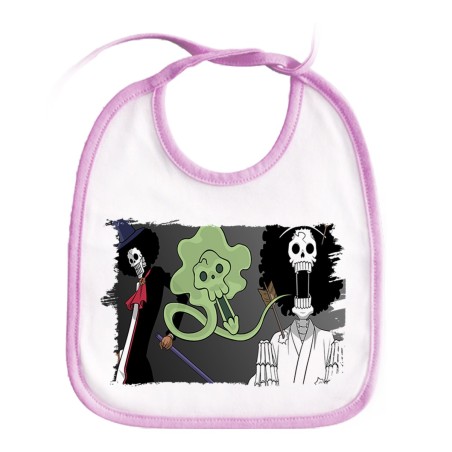 BABERO COLORES one piece brook fantasma pirata musico mugiwara personalizado bebe