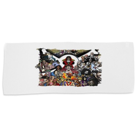 TOALLA GIMNASIO GYM ABSORBENTE one piece todos gold d roger rey pirata piratas suave con bolsita