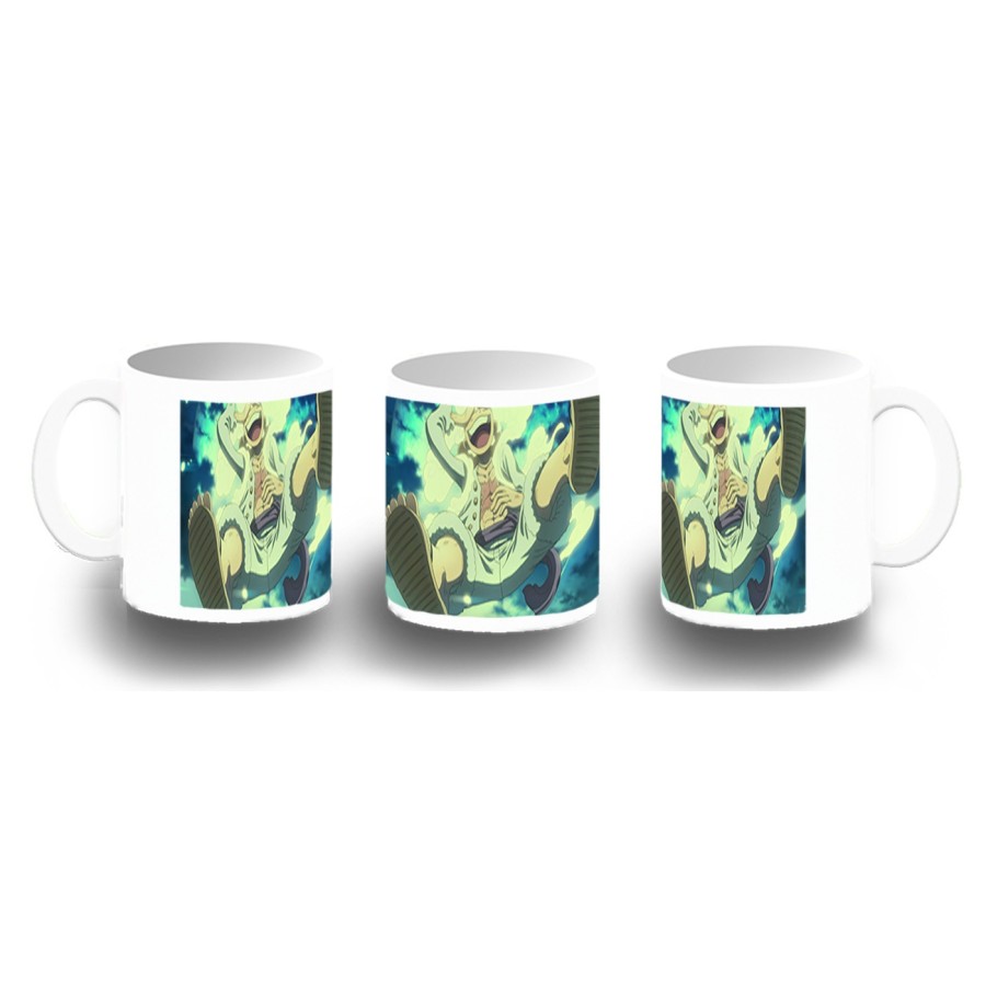 TAZA FOTOLUMINISCENTE one piece luffy nika gear 5 hito no mi pirata BRILLA OSCURIDAD