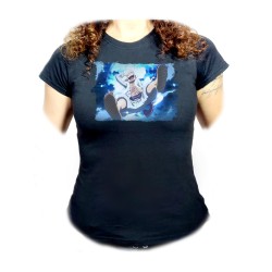 CAMISETA NEGRA MUJER one...