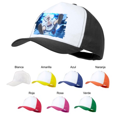 GORRA COLORES one piece luffy nika gear 5 hito no mi pirata color personalizada