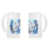 JARRA CERVEZA CRISTAL one piece luffy nika gear 5 hito no mi pirata esmerilada esmerilado 500ml