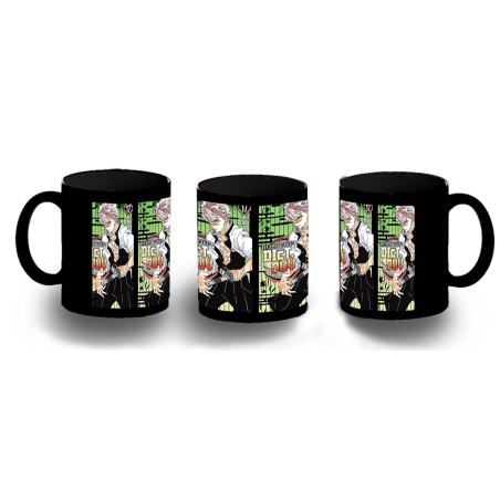 TAZA COMPLETAMENTE NEGRA kimetsu no yaiba pilar viento Sanemi Shinazugawa temporada 4 personalizada