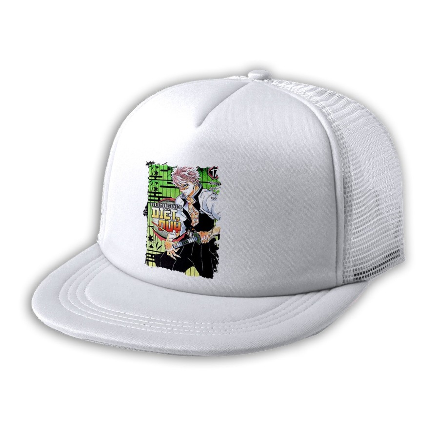 GORRA 5 PANELES REDECILLA TRASERA kimetsu no yaiba pilar viento Sanemi Shinazugawa temporada 4 estilo rapero