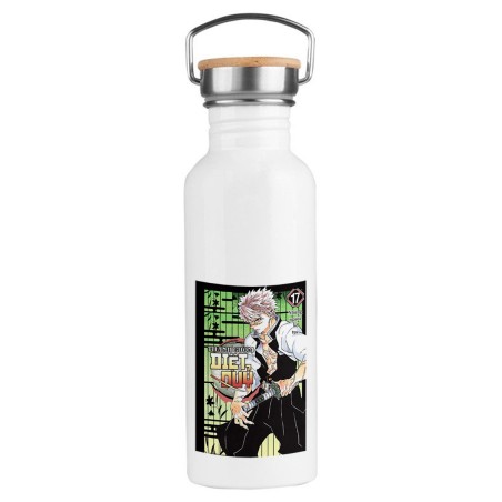 BIDON 750 ML ACERO INOXIDABLE ESTILO RETRO kimetsu no yaiba pilar viento Sanemi Shinazugawa temporada 4 deporte  botella