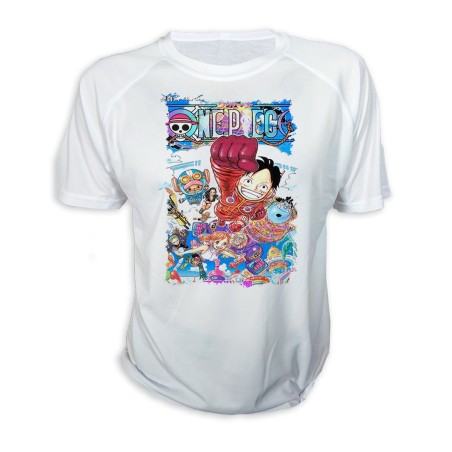 CAMISETA one piece mugiwara temporada manga isla egghead personalizada