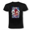 CAMISETA NEGRA one piece mugiwara temporada manga isla egghead moda verano personalizada