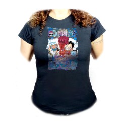 CAMISETA NEGRA MUJER one...