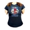 CAMISETA NEGRA MUJER one piece mugiwara temporada manga isla egghead oferta personalizada