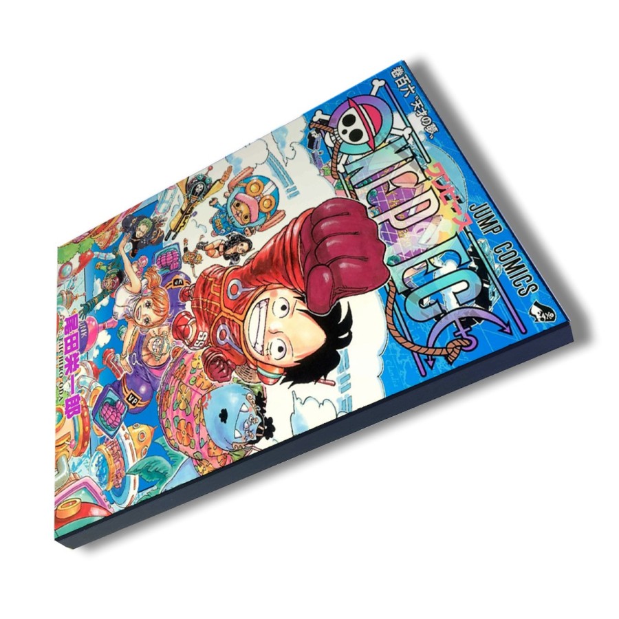 PANEL FOTOGRÁFICO DECORATIVO one piece mugiwara temporada manga isla egghead cuadro acabado brillante  pared