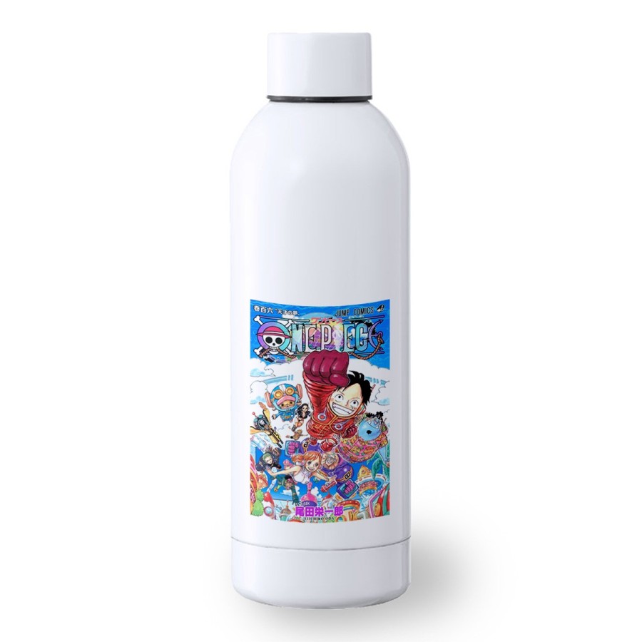 BIDON 500 ML ACERO INOXIDABLE one piece mugiwara temporada manga isla egghead deporte  botella senderismo