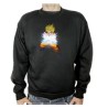 SUDADERA NEGRA goku kame hame ha honda vital super guerrero adulto poliester algodón personalizada