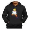 SUDADERA NEGRA CON CAPUCHA goku kame hame ha honda vital super guerrero adulto poliester algodón personalizada