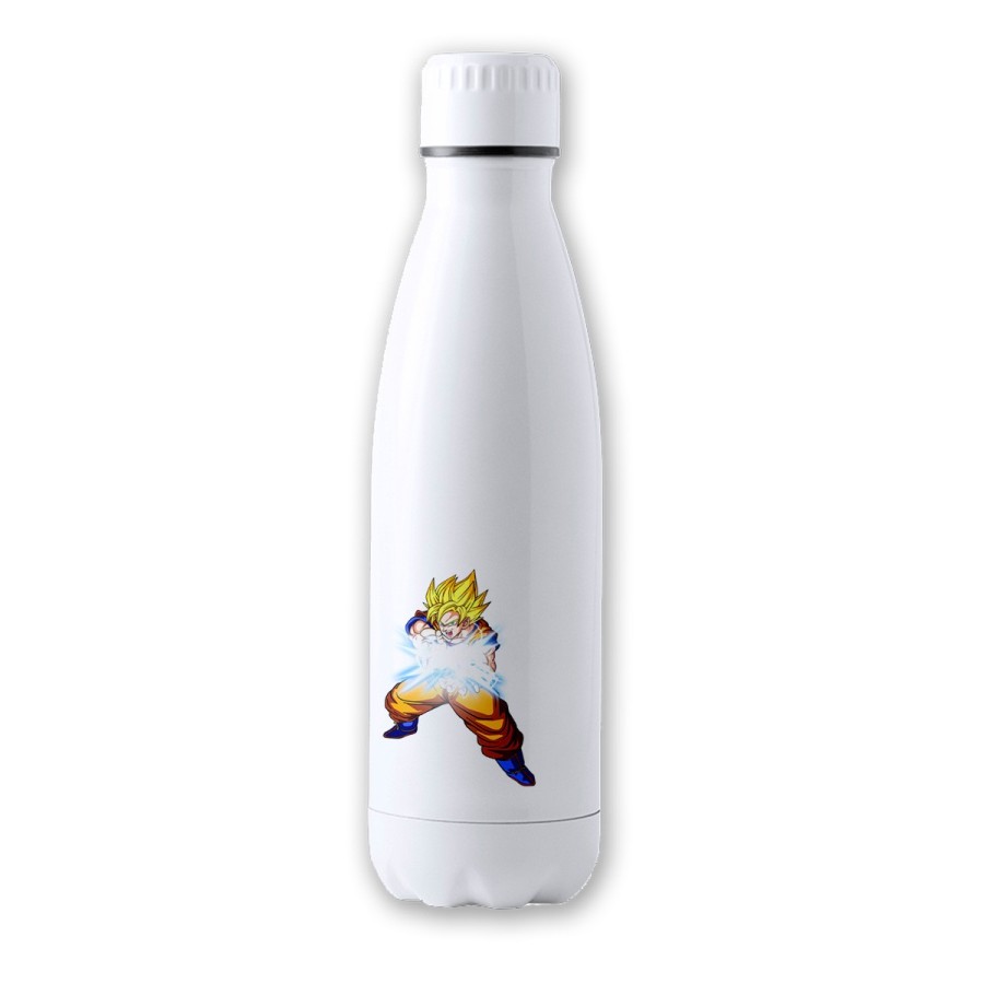 BIDON 700 ML ACERO INOXIDABLE goku kame hame ha honda vital super guerrero tapon seguridad botella