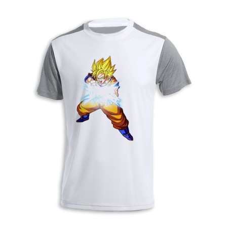 CAMISETA DISEÑO BICOLOR goku kame hame ha honda vital super guerrero personalizada