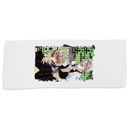 TOALLA GIMNASIO GYM ABSORBENTE kimetsu no yaiba pilar viento Sanemi Shinazugawa temporada 4 suave con bolsita