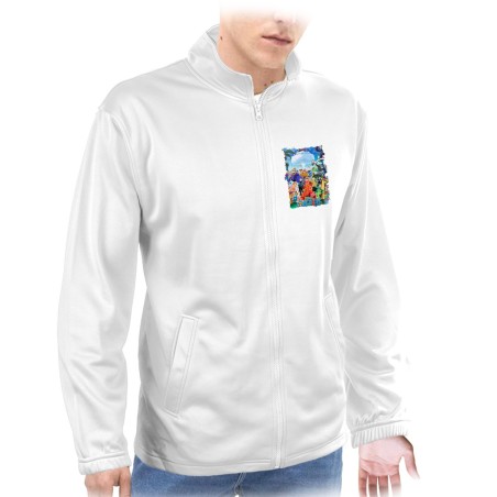 CHAQUETA TECNICA 1 IMPRESION one piece temporada saga isla egghead futurista  personalizada