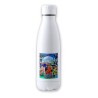 BIDON 700 ML ACERO INOXIDABLE one piece temporada saga isla egghead futurista tapon seguridad botella