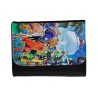 BILLETERA BILLETERO one piece temporada saga isla egghead futurista unisex negro monedero