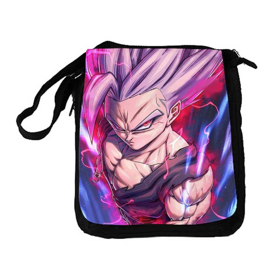 BANDOLERA REPORTERO MEDIANA BOLSO Gohan modo bestia pelicula dragon combate bola ssj bolsa mochila hombro