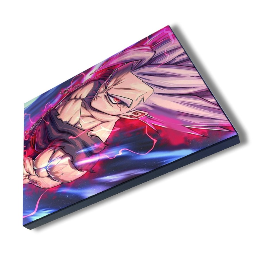 PANEL FOTOGRÁFICO DECORATIVO Gohan modo bestia pelicula dragon combate bola ssj cuadro acabado brillante elegante pared