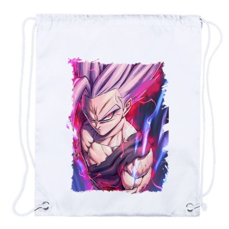 MOCHILA DE CUERDAS (SELECCIONE CANTIDAD) Gohan modo bestia pelicula dragon combate bola ssj playa piscina excursion