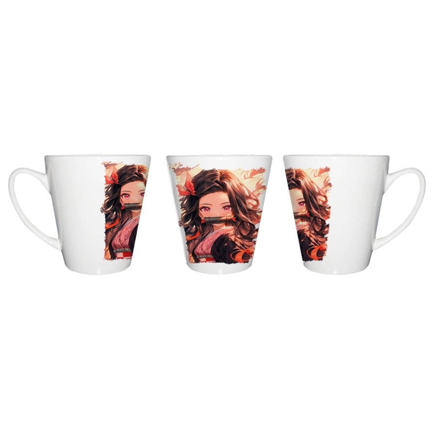 TAZA CÓNICA Nezuko Guardianes de la noche cazador demonios carmesi conica personalizada
