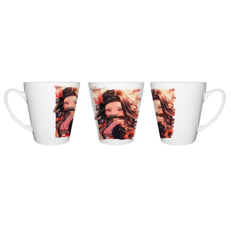 TAZA CÓNICA Nezuko Guardianes de la noche cazador demonios carmesi conica personalizada