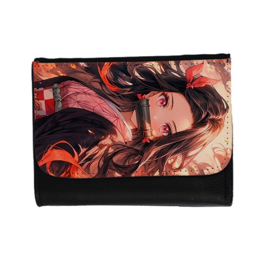 BILLETERA BILLETERO Nezuko Guardianes de la noche cazador demonios carmesi unisex negro monedero