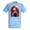 CAMISETA AZUL CIELO Nezuko Guardianes de la noche cazador demonios carmesi moda verano personalizada