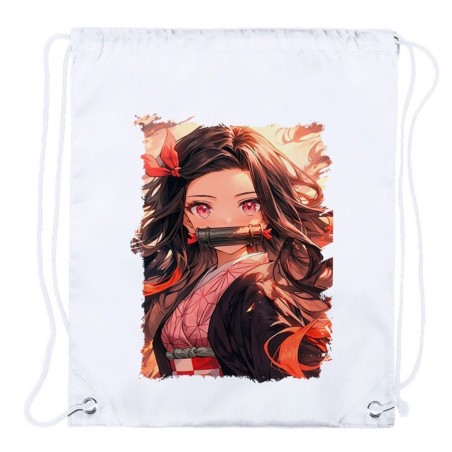MOCHILA DE CUERDAS (SELECCIONE CANTIDAD) Nezuko Guardianes de la noche cazador demonios carmesi playa piscina excursion