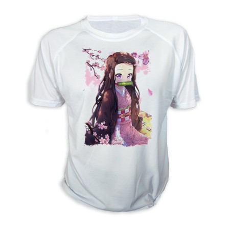 CAMISETA kimetsu no yaiba nezuko cazador demonios carmesi personalizada