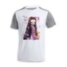 CAMISETA DISEÑO BICOLOR kimetsu no yaiba nezuko cazador demonios carmesi personalizada