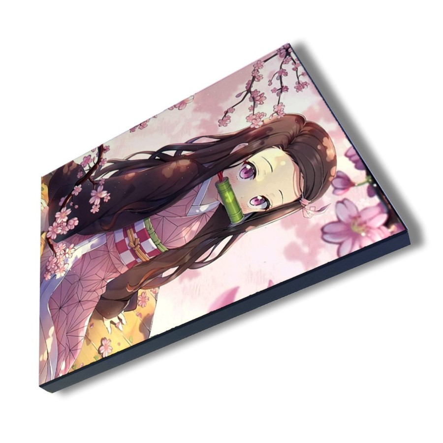 PANEL FOTOGRÁFICO DECORATIVO kimetsu no yaiba nezuko cazador demonios carmesi cuadro acabado brillante elegante pared