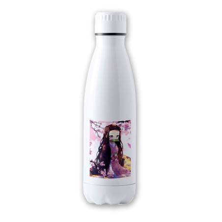 BIDON TÉRMICO AISLANTE 700 ML ACERO INOXIDABLE kimetsu no yaiba nezuko cazador demonios carmesi botella termo deportivo