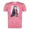 CAMISETA ROJA MEZCLA kimetsu no yaiba nezuko cazador demonios carmesi moda verano tshirt