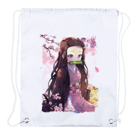 MOCHILA DE CUERDAS (SELECCIONE CANTIDAD) kimetsu no yaiba nezuko cazador demonios carmesi playa piscina excursion