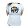 CAMISETA MUJER One piece logo calavera barco pirata luffy moda personalizada