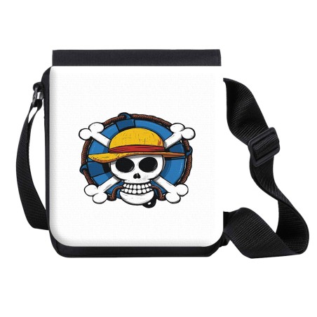 BANDOLERA PEQUEÑA One piece logo calavera barco pirata luffy bolso personalizada