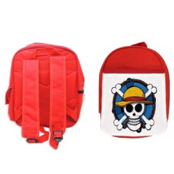 MOCHILA ROJA One piece logo...