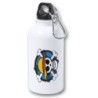 BIDON 400ML METALICO One piece logo calavera barco pirata luffy para viaje y deporte