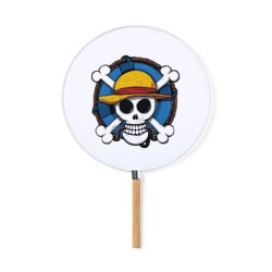 ABANICO ESTILO PAI PAI One piece logo calavera barco pirata luffy moda primavera verano elegante