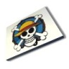 PANEL FOTOGRÁFICO DECORATIVO One piece logo calavera barco pirata luffy cuadro acabado brillante elegante pared